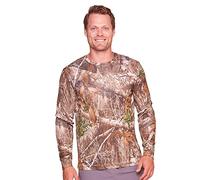 Realtree Men's Essential Camo Lightweight Performance Long Sleeve Shirt, Realtree Edge, Large