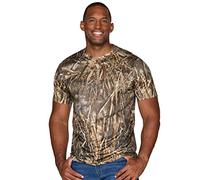Realtree Men's Essential Camo Lightweight Performance Short Sleeve Shirt, Realtree Max-7, Medium