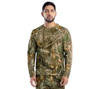 Realtree Men's Heavyweight Fleece Thermal Underwear Top Base Layer Edge Camo, M