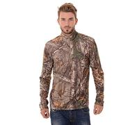 Realtree Men's Long Sleeve 1/4 Performance Shirt, XX-Large, Realtree Xtra