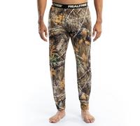 Realtree Men's Polyester Performance Baselayer Thermal Underwear Long Johns Bottom Base Layer Edge Camo, Large