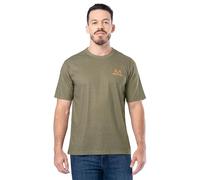 Realtree Men's Short Sleeve Graphic Performance Tee, Moisture Wicking Lightweight T-Shirt for Hunting and Outdoor Lifestyle, Bungee Cord/Outdoor Tail, XXL