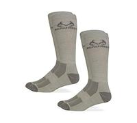 Realtree Men's Ultra-Dri Casual Crew Socks 2 Pack, Khaki, Large