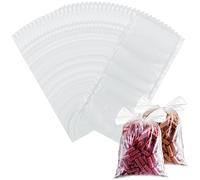 Realure 100 Pcs PVA Bags Carp Fishing Kit Fast Dissolve Water Soluble PVA Bags Pellets Bait Bags for Carp Fishing Bait Carp Fishing Bag Solid Bag Rigs Fishing Accessories Tackle (70mm*140mm)