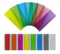 Realure 16Pcs Coloured Dyslexia Overlays, Reading Guide Rulers, Multi-Color PET Reading Strips to Reduce Visual Stress, for Irlen Syndrome, ADHD, Kids & Adults