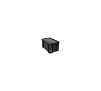 Really Useful 84L Recycled Plastic Storage Box Black 84 Litre - New