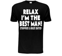Realx I'm The Best Man Mens T Shirt Large Black