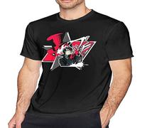 realx Persona 5 T-Shirts Men's Tops Short-Sleeve Crewneck Cotton Shirt 3XL Black