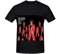 realx Rod Stewart Body Wishes Soul Men O Neck Printed T Shirt Black 3XL