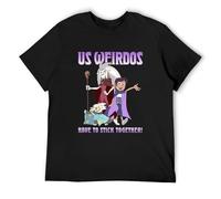 realx US Weirdos Have to Stick Together Shirt The Owl House T-Shirt Cat Shirts Animal Print Shirt for Boys t Shirts for Men S Black