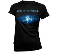 realx Within Temptation 'Silent Force' Womens Fitted T-Shirt S Black