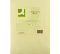 Ream of Q-Connect Coloured Copier Paper, A4, 80gsm, Cream - (KF01092)