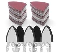 reamhome 130Pcs Oscillating Tool Sanding Pads Kit,5Pc Finger Sanding Pads & 125Pc Finger Sandpaper Multitool Sanding Attachments