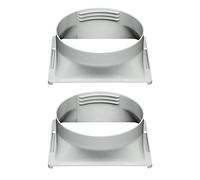 reamhome 2X Air Conditioner Exhaust Hose Interface, Portable Home Mobile Air Conditioner Body Fitting Connector, Square 15cm
