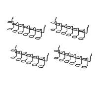 reamhome 4 Pcs Screwdriver Holder Pegboard Multi-Tool Holder Accessory Pegboard Accessories Multi-Ring Tool Holder for Pegboard
