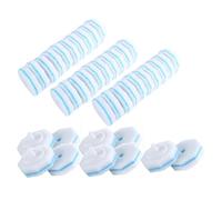 reamhome 40 Counts Upgraded Toilet Brush Wand Disposable Toilet Cleaning Wand Refills Bowl Scrubbers Heads