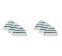 reamhome 6Pcs Mop Replacement Pads Triangle Washable Cloth Cleaning Floor Microfiber Pad Mop Fittings