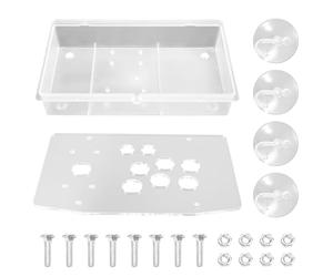reamhome DIY Arcade Joystick Acrylic Panel Case for Arcade Game Machine DIY Can Be Installed Joystick Button for Retro Video Game