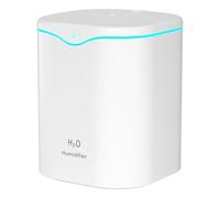 reamhome Humidifiers for Bedroom, 2.2L Cool Mist Humidifiers for Bedroom, USB Portable Desk Humidifier, Quiet Ultrasonic,White