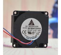 REAMTONY BFB0412HHA 12V 0.10A 3-wire dual ball turbine blower cooling fan