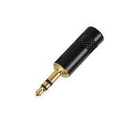 REAN Black/Silver/Gold NYS231B 3.5 mm Stereo Jack Socket