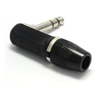 REAN 6.35mm Right Angle Solder Terminal Stereo Jack for Audio Cables