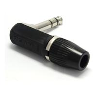 Rean 6.35mm Right Angle Stereo Jack Solder Terminal for Audio Cables