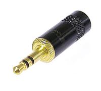 Rean NYS231BG-LL AV 3.5mm Audio Jack 3 Pins 1pc Black-Gold