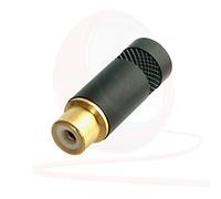 Rean NYS372P-BG FEMALE Phono RCA Connector Socket. Black Marking