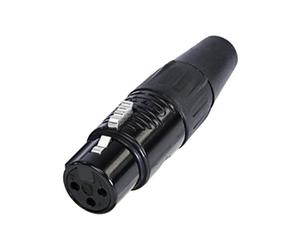Rean RC3F AV XLR Connector Socket Straight 3 Pins 1pc