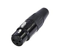 Rean RC3F-BAG XLR Connector Socket Straight 3 Pins 1pc