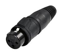Rean RCX3F-Z-002-1 XLR Connector Socket 3-Pin Straight 1pc