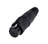 Rean RCX5F-Z-001-1 XLR Connector 5-Pin Socket Straight 1pc
