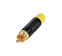 Rean RF2C-B-4 RCA Connector Plug 1pc Gold-Plated Pin Durable Design