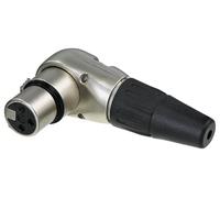 REAN - Right Angle / 90 Degree 3 Pole XLR Socket, Nickel