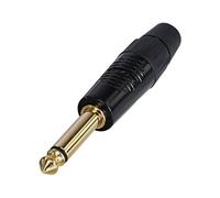 Rean RP2C-B 6.35mm Audio Jack Plug 2 Pins 1pc Durable Connector
