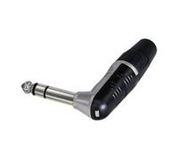REAN RP3RC JACK PLUG, 6.35MM, 3P, R/A, NICKEL / TIN