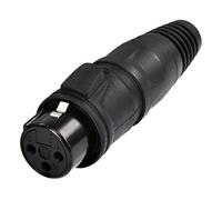 Rean RRX5M-Z-012-1 AV XLR Connector 5-Pin D-Shaped Flange IP65 Bla...