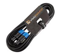 Rean Twist-Lock Male Speakon to Speakon Lead PA Speaker Amp Cab Cable 10m | Professional Tour-Grade OFC Speaker Cable, Rean/Neutrik Licensed Connectors