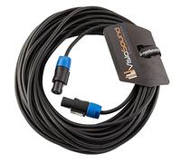Rean Twist-Lock Male Speakon to Speakon Lead PA Speaker Amp Cab Cable 15m