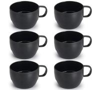ReaNea Coffee Mugs Set of 6, Coffee Cups 350ml, Durable Light Weight Plastic Mugs for Home, Outdoor, Picnic, Camping, Idea Birthday Gift