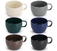 ReaNea Coffee Mugs Set of 6, Coffee Cups 350ml, Durable Light Weight Plastic Mugs for Home, Outdoor, Picnic, Camping, Idea Birthday Gift