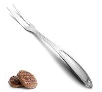 ReaNea Meat Fork, Heavy Duty Stainless Steel Carving Cooking Fork, Grill Serving Fork for Slicing & Serving Roasts, Turkey, BBQ - Comfortable Non-Slip Grip, Kitchen & Grill Essential