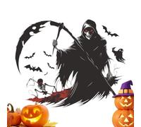 Reaper Decal Spooky Ghost Skeleton Design Wall Cling