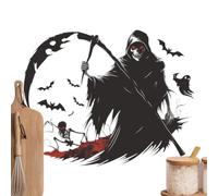 Reaper Decal Spooky PVC Ghost Skeleton Design Cling