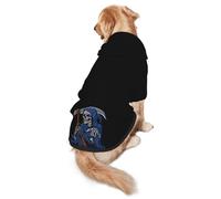 Reaper Grim with Hourglass Dog Hoodies with Pocket Warm Pullover Pets Shirts Dog Sweater Clothes for Medium Large Dogs