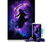 Reaper in The Galaxy Jigsaw Puzzles for Adults1000 Pieces Memory Boost Together Fun Image Assembly Art Collectible (38x26cm)