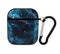 Reaper Madness Smoke Skulls (4) Earphone Case Cover Compatible with AirPods 1&2 Shockproof Bluetooth Headset Case Black-style