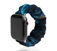 Reaper Madness Smoke Skulls (4) Scrunchie Watch Bands Soft Elastic Replacement Wristband Compatible with Apple Watch 42mm/44mm