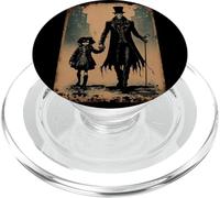 Reaper Of Death Making Friends On A Victorian City Street PopSockets PopGrip for MagSafe